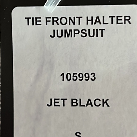 Bebe Tie Front Halter Black Jumpsuit 🌹🌹 - Picture 14 of 16